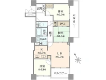 【神奈川県/横浜市中区山下町】ヴィルヌーブタワー横浜・関内 間取り図
