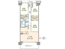 【神奈川県/横浜市磯子区磯子台】ブリリアシティ横浜磯子 D棟 間取り図
