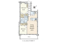 【東京都/新宿区市谷左内町】コート市ヶ谷 間取り図