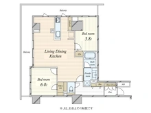 【東京都/新宿区左門町】フォルム四谷外苑東 間取り図