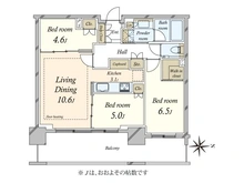 【東京都/品川区東品川】品川イーストシティタワー 間取り図