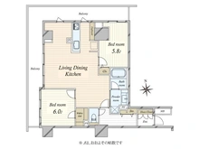 【東京都/新宿区左門町】フォルム四谷外苑東 間取り図