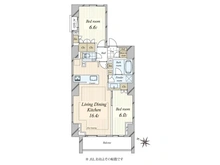 【東京都/港区南麻布】ブランズ麻布十番 間取り図