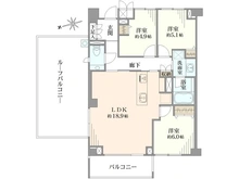 【東京都/新宿区市谷仲之町】パークハウス市谷仲之町 間取り図