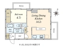 【東京都/港区白金】ニックハイム白金 間取り図