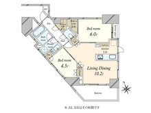 【東京都/新宿区市谷薬王寺町】パークリュクス市谷薬王寺 間取り図