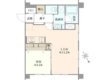 【東京都/新宿区弁天町】城北台マンション 間取り図