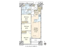 【東京都/新宿区富久町】富久クロスコンフォートタワー 間取り図
