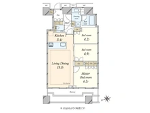 【東京都/新宿区富久町】富久クロスコンフォートタワー 間取り図