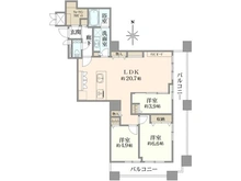 【東京都/新宿区百人町】西戸山タワーホウムズノースタワー 間取り図
