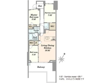 【東京都/新宿区南元町】ガーデンヒルズ四ツ谷迎賓の森 間取り図
