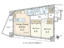 【東京都/新宿区富久町】ピアース四谷 間取り図