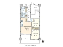 【東京都/新宿区市谷薬王寺町】ザ・ヒルズ市谷薬王寺 間取り図