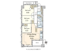 【東京都/新宿区市谷薬王寺町】ザ・ヒルズ市谷薬王寺 間取り図