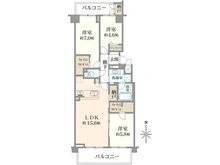 【東京都/品川区東品川】シティウインズ品川ガーデンコート 間取り図