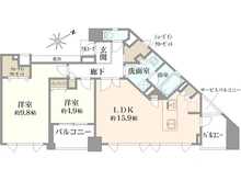 【東京都/新宿区富久町】ピアース四谷 間取り図