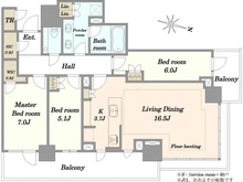 【東京都/新宿区西新宿】パークタワー西新宿 間取り図