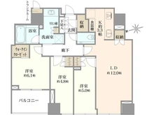 【東京都/新宿区四谷】クラッシィタワー新宿御苑 間取り図