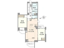 【東京都/新宿区南元町】ライオンズ外苑の杜 間取り図