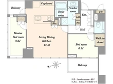 【東京都/新宿区四谷】クラッシィタワー新宿御苑 間取り図