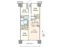 【東京都/足立区新田】ファインシティ王子神谷リバー＆フォレスト 間取り図