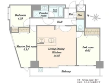 【東京都/北区東十条】東十条ダイヤモンドマンション 間取り図
