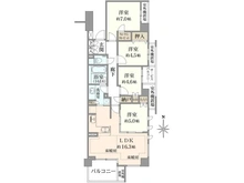【神奈川県/川崎市中原区井田三舞町】プラウドシティ元住吉 間取り図