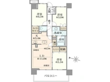 【東京都/北区東十条】プラウド赤羽ディアージュ 間取り図