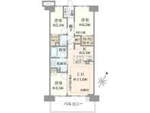 【東京都/北区豊島】プレミスト東京王子 間取り図