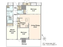 【東京都/北区上十条】ザ・タワー十条 間取り図