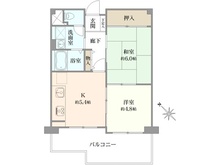【埼玉県/川口市八幡木】グリーンパーク鳩ケ谷A棟 間取り図