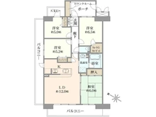 【東京都/北区赤羽南】モア・クレスト赤羽公園サンジェルム 間取り図