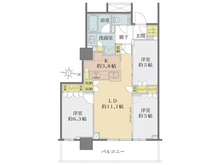 【埼玉県/川口市栄町】プラウドタワー川口クロス 間取り図