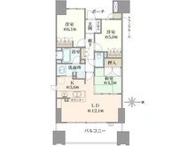 【滋賀県/大津市におの浜】プラウド大津におの浜 間取り図