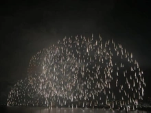 【滋賀県/大津市柳が崎】プラウドシティ大津京 眺望：2025年8月開催
バルコニーから見た琵琶湖花火大会の様子