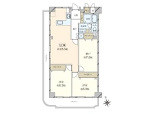 【兵庫県/神戸市長田区長田天神町】シャルム長田 間取り図