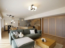 【兵庫県/神戸市東灘区御影】エルザ御影平野 A棟 リビング・ダイニング：※家具調度品等は販売価格に含まれておりません