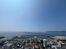 【兵庫県/神戸市垂水区神田町】プラウドタワー神戸垂水 眺望：南方向