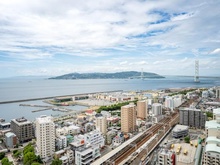 【兵庫県/神戸市垂水区神田町】プラウドタワー神戸垂水 眺望：南西方向