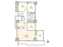 【大阪府/大阪市都島区中野町】桜宮リバーシティ・NAC 1号棟 間取り図