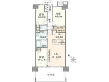 【兵庫県/神戸市須磨区大池町】シエリア須磨鷹取 間取り図