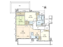 【大阪府/豊中市南桜塚】プラウド豊中南桜塚 間取り図