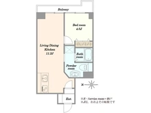 【東京都/荒川区東日暮里】パラスト日暮里 間取り図