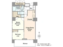 【東京都/港区海岸】エクサージュ海岸 間取り図