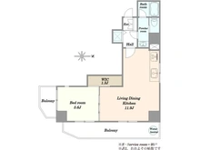 【東京都/江東区木場】マンション第2木場 間取り図