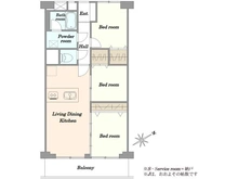 【東京都/江東区越中島】門前仲町スカイハイツ 間取り図