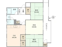 【神奈川県/横浜市旭区左近山】左近山団地 2街区2号棟 間取り図