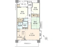 【神奈川県/横浜市旭区鶴ケ峰】グリーンビレッジ鶴ヶ峰 間取り図