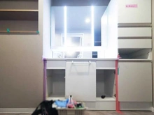 【神奈川県/相模原市中央区清新】クリオ相模原伍番館 洗面所：※資材の写り込みあり