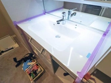 【神奈川県/相模原市中央区清新】クリオ相模原伍番館 洗面台：※資材の写り込みあり